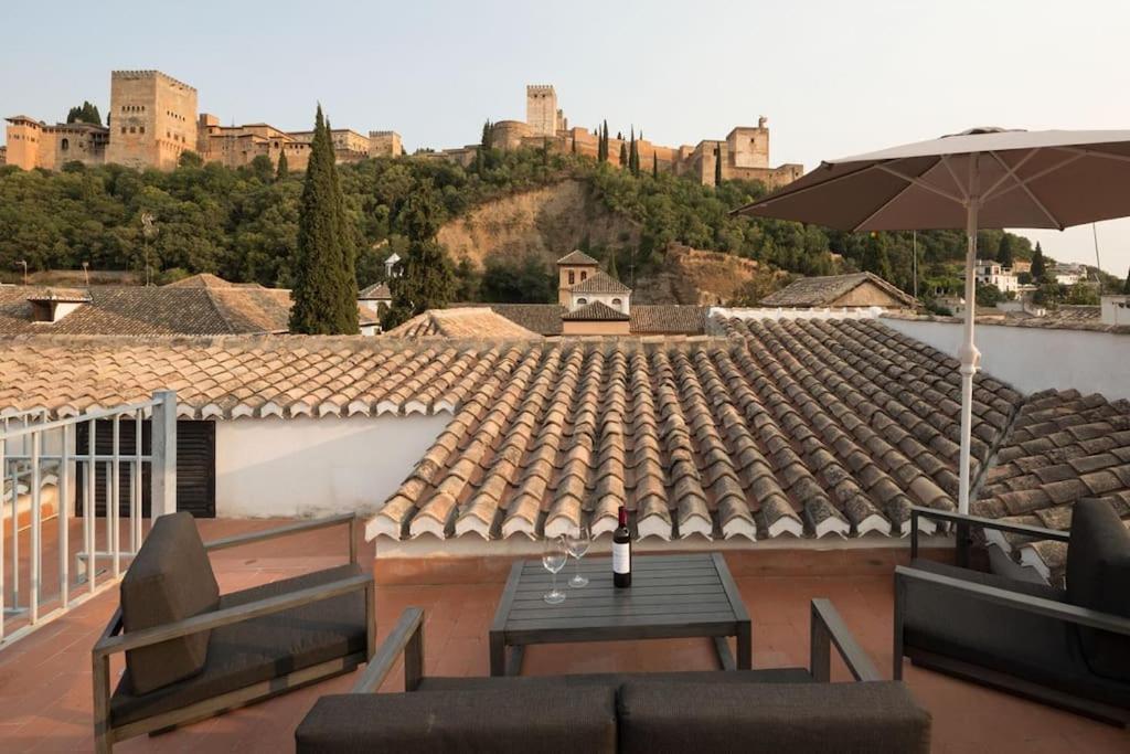 Vista Alhambra I- Private Roof Top Terrace - Wifi Granada Bagian luar foto